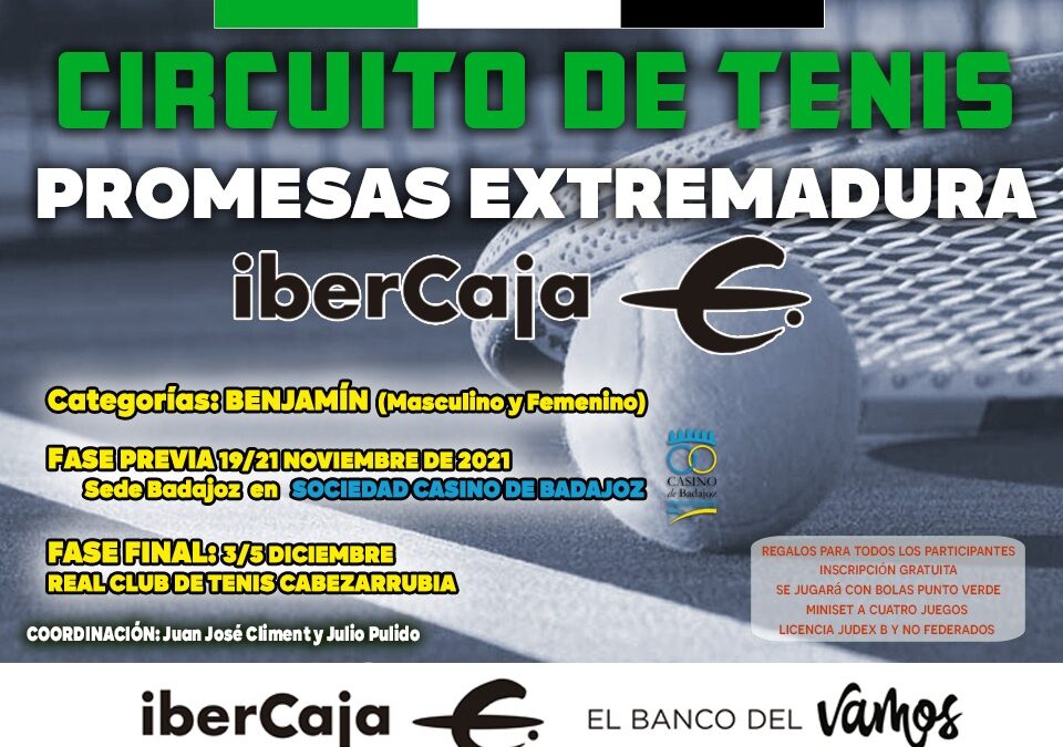 TENIS: CIRCUITO «PROMESAS EXTREMADURA»-IberCaja