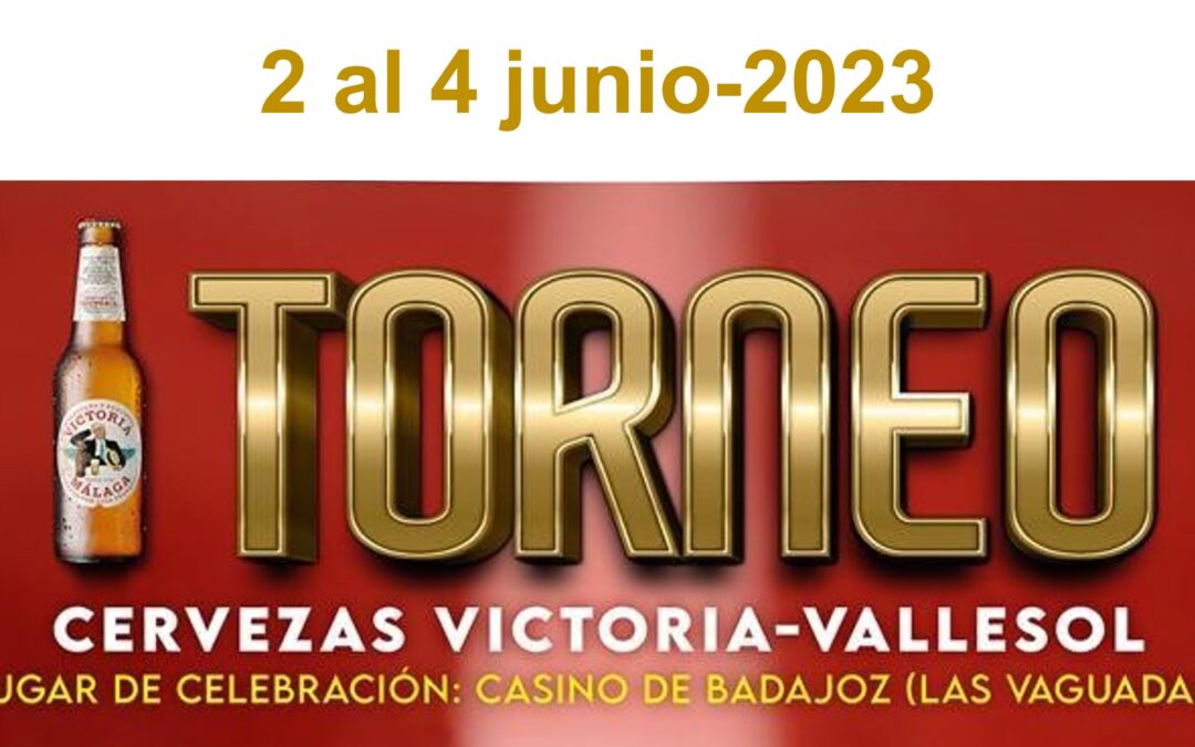 EL «I TORNEO PADEL CERVEZAS VICTORIA-VALLESOL» PASA A 2-3-4 DE JUNIO