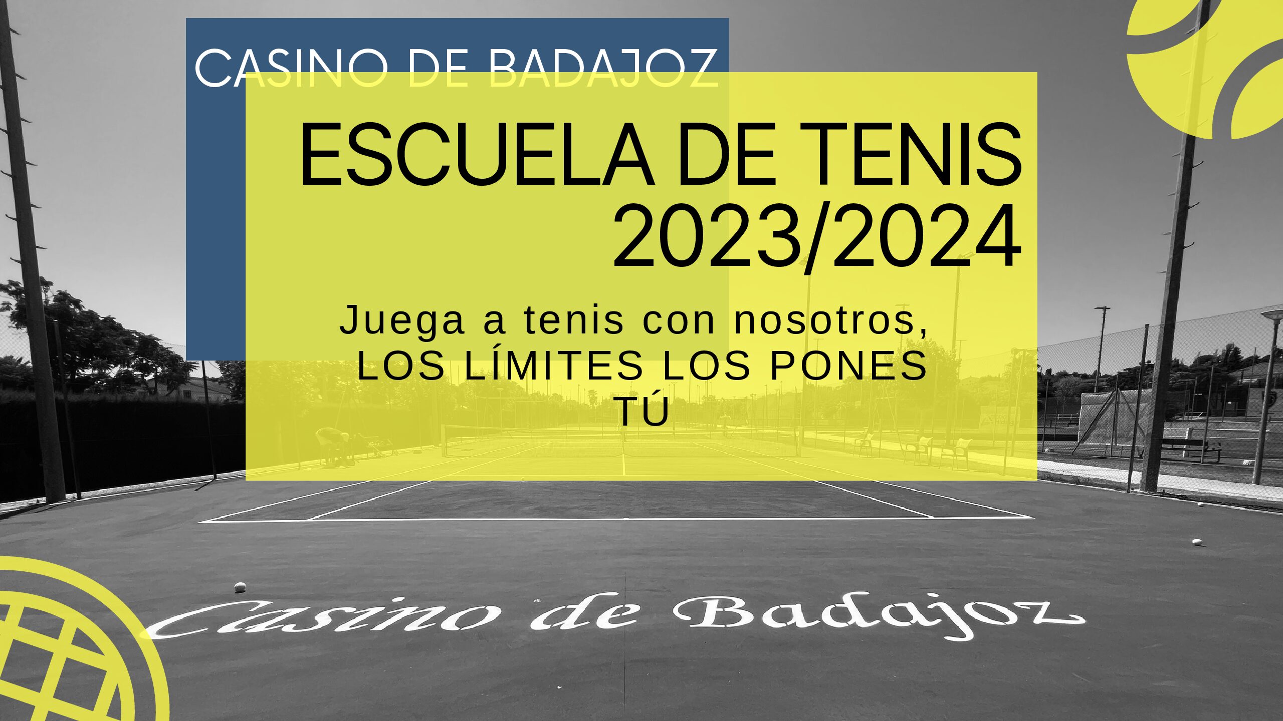ESCUELA DE TENIS 2023/2024- COMIENZO INSCRIPCIÓN